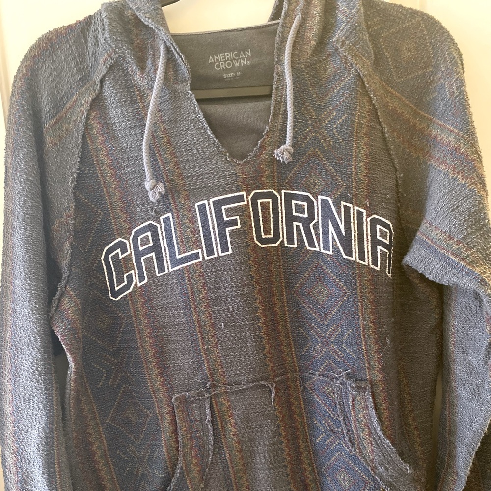 Unisex M California poncho like beach hoodie